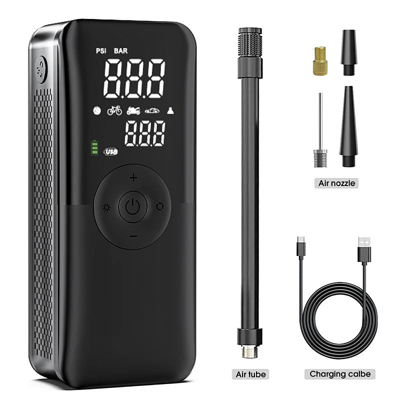 Compact Digital Tire Inflator - Cordless &amp; Portable — 06 55438348681463
