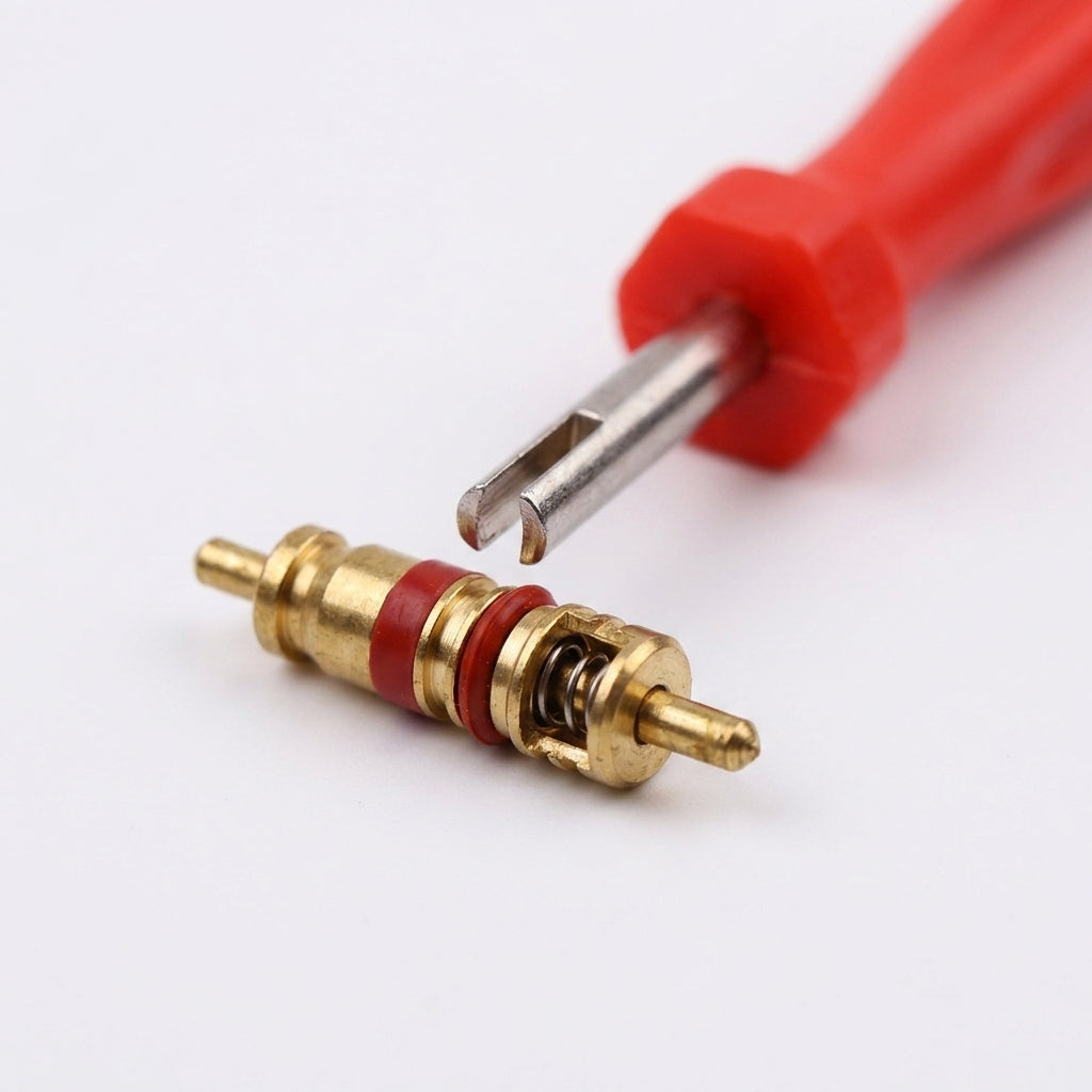 Portable Tire Valve Core Remover Tool — Close-up of key feature or mechanism