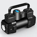 מנפח צמיגים קומפקטי 12V עם תאורת LED
