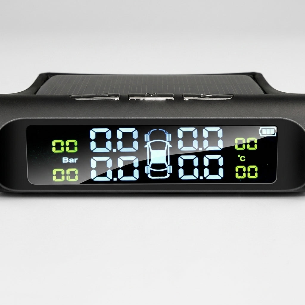 E-ACE Solar-Powered Tire Pressure Monitoring System — Close-up of key feature or mechanism