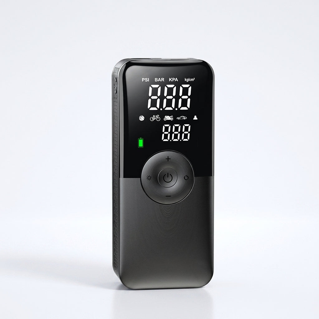 Compact Digital Tire Inflator - Cordless &amp; Portable